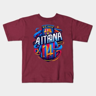 Aitana Tribute - FCB Femení Kids T-Shirt